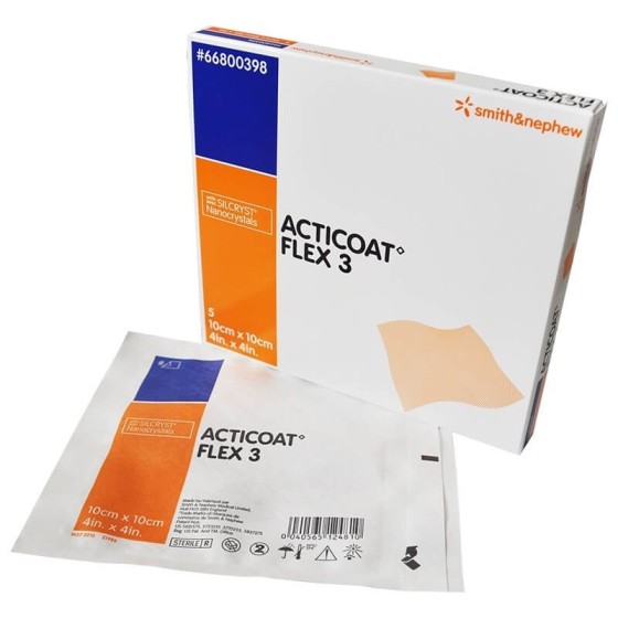 ACTICOAT FLEX 3 - 10x10 cm (12 unidades)